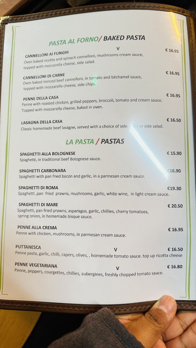Menu Italian Restaurant Galway - Venice-5